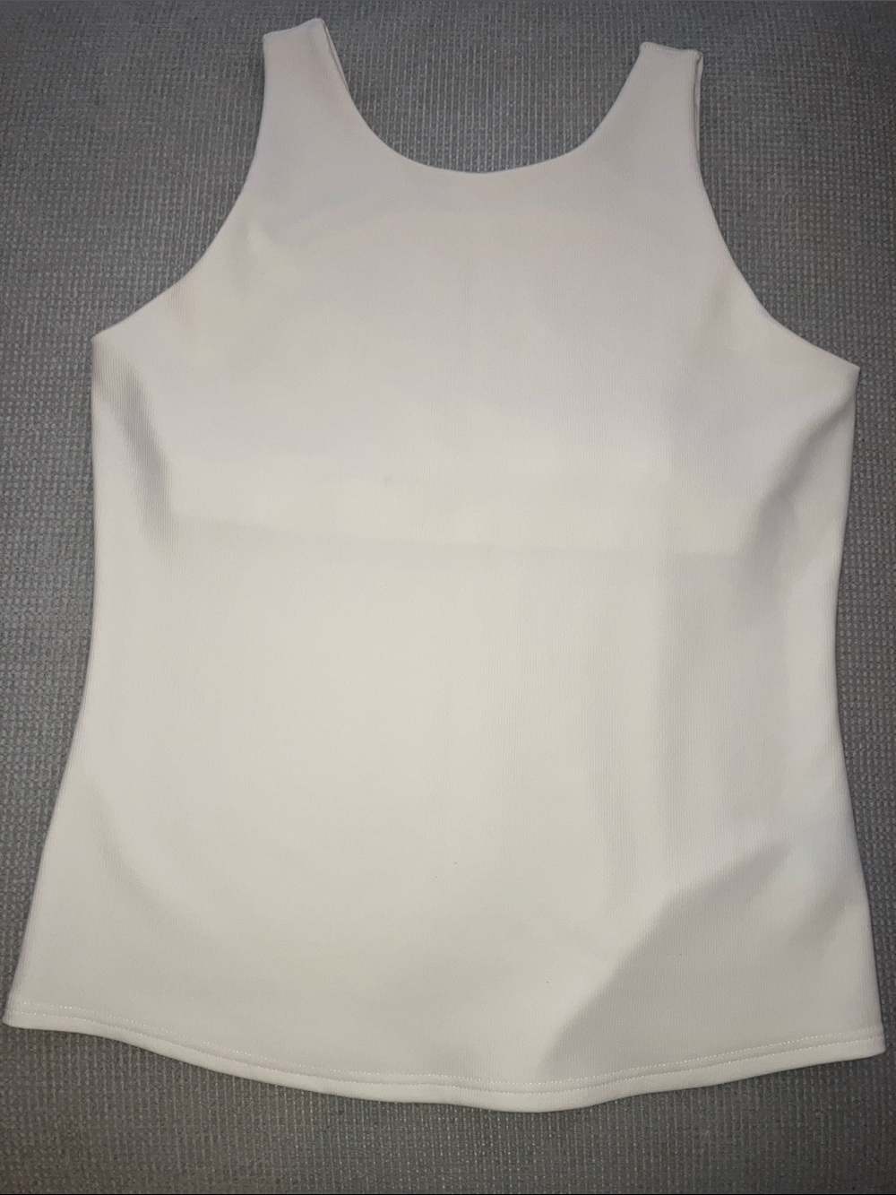 Scoop Neck White Tank Top - Clean Minimalist Style